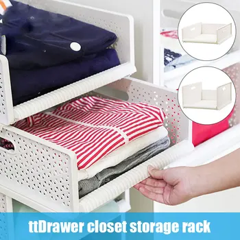

Multi-Function Collapsible Plastic Drawer Storage Organizer Basket Detachable for Bedroom Wardrobe Closet Organize JS23