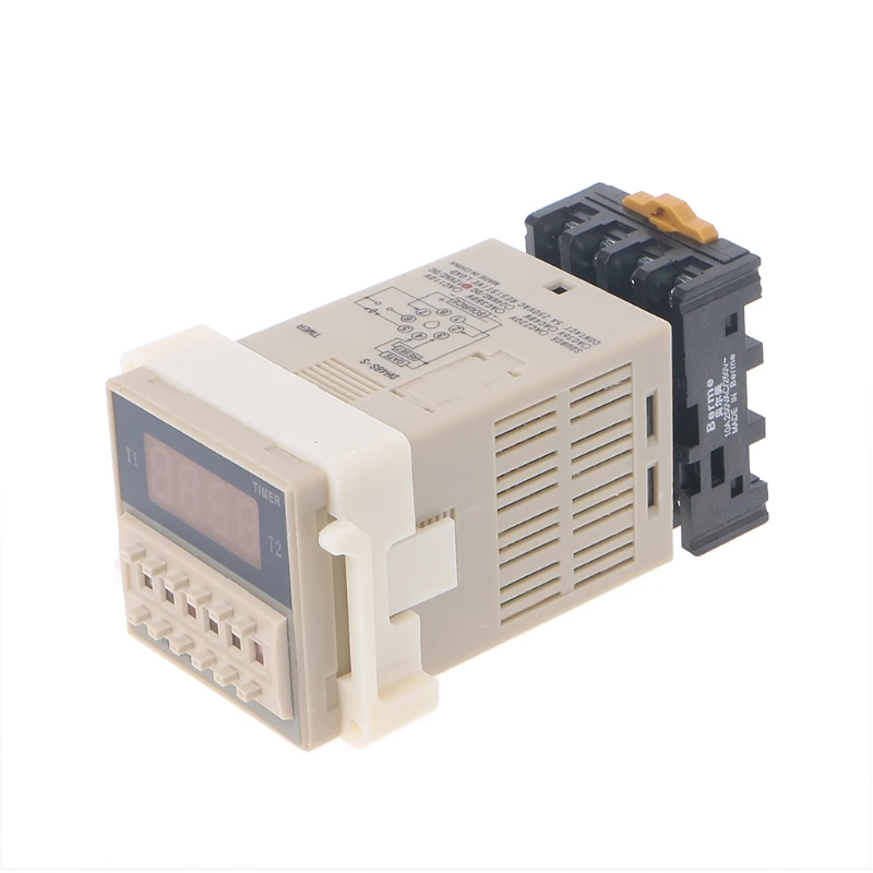 AC/DC 12 V/24 V многофункциональный цифровой таймер реле задержки включения 8 шпильки SPDT DH48S-S повторный цикл