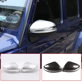 

For Mercedes Benz G Class W463 2019-20 Side Door Rearview Mirror Cap Decoration Cover Silver ABS Chrome Auto Car Accessory