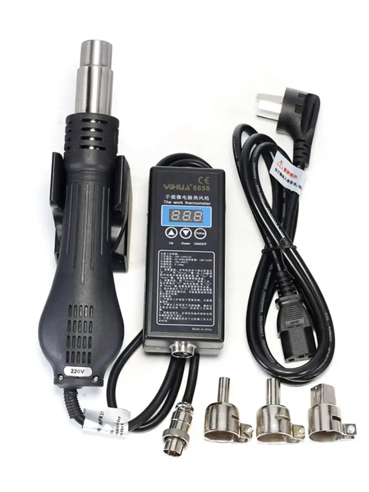 

110V 220V 240V Portable Solder Rework Station Digital Hot Air Blow Dryer Heat Gun Soldering Station Soldering Tools