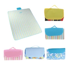 Водонепроницаемое складное одеяло для кемпинга, сумка для пляжного коврика для пикника на открытом воздухе, складывающаяся сумка для переноски, семейные вечерние сумки для садоводства