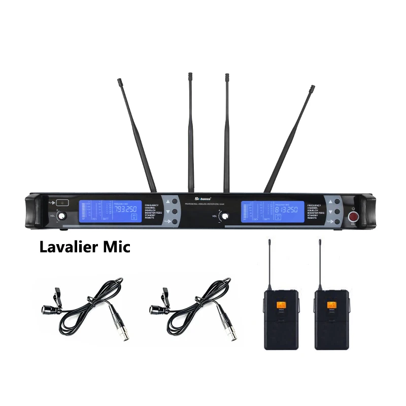 Lavalier Mic Sinbosen профессиональный микрофон AS-9K студийный беспроводной микрофон с ручным головным петличный микрофон - Цвет: Lavalier Mic