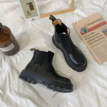 melhor Botas Da Motocicleta Das Senhoras Do Vintage Botas De Combate Outono Do Exército Punk Goth Botas Femininas Biker Couro Do Plutônio Botas De Pelúcia Curtas