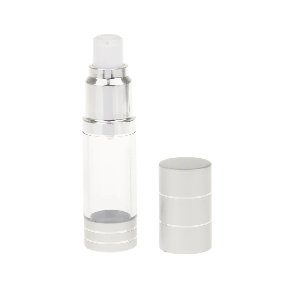 15ml Aluminum Travel Packing Lotion Shampoo Bath Container Press Bottle