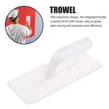 Прозрачная пластиковая гладилка эргономичный интегрированный дизайн ручки резиновая устойчивость к коррозии легкий строительный вспомогательный инструмент