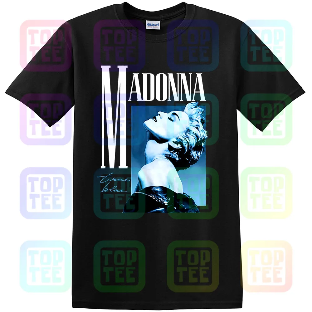 Футболка Madonna True Blue винтажная черная Ограниченная серия редкая футболка унисекс