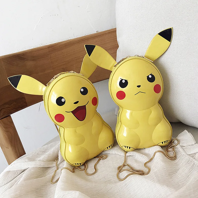 Япония и Корея тренд Аниме Покемон сумки с Пикачу 3d Pu мультфильм милая сумка для