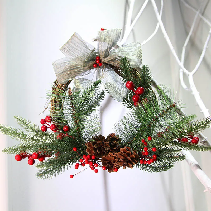 10-30cm Wedding Door Wall Ornament Christmas Natural Rattan Wreath DIY Decoration Garland Material for Home | Дом и сад