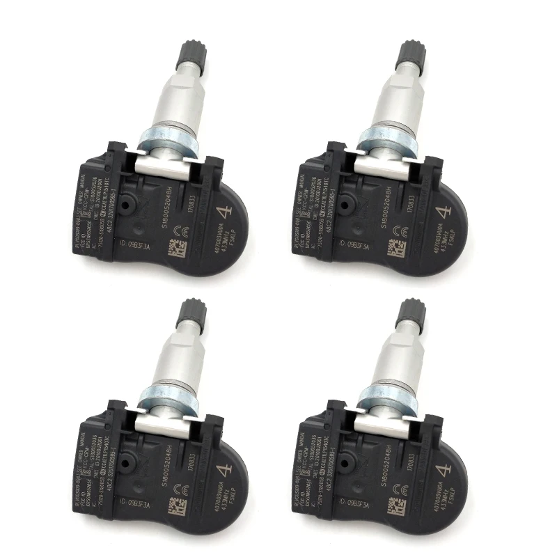 4 шт./лот 40700-3VU0A 433 МГц TPMS датчик давления в шинах для Nissan NOTE QASHQAI TIIDA хэтчбек X-T Renault