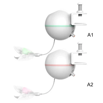 

LED Laser Funny Cat Stick USB Electric Feather Toys Interactive Training Pet Cat Sound Toy Pet Supplies