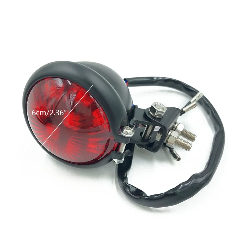 2021 New Motorcycle Red 12V LED Adjustable Cafe Racer Style Stop Tail Light Motorbike |