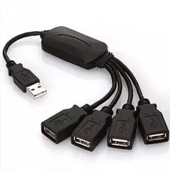

4 port USB cable, hub expansion splitter adapter for laptop PC USB 2.0 hub