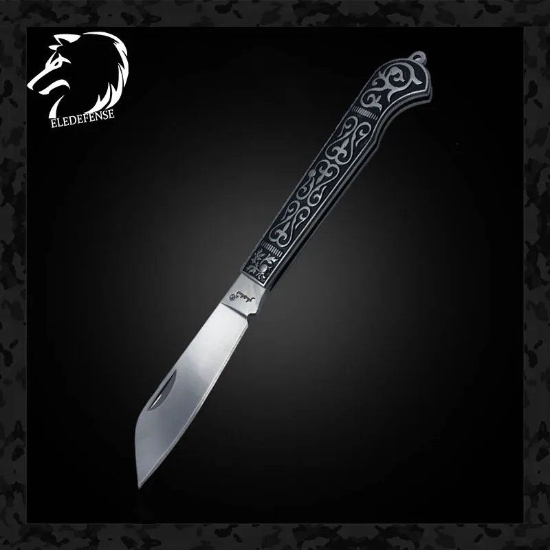 Новое поступление черный винтажный полосатый мини карманный складной нож CS Go