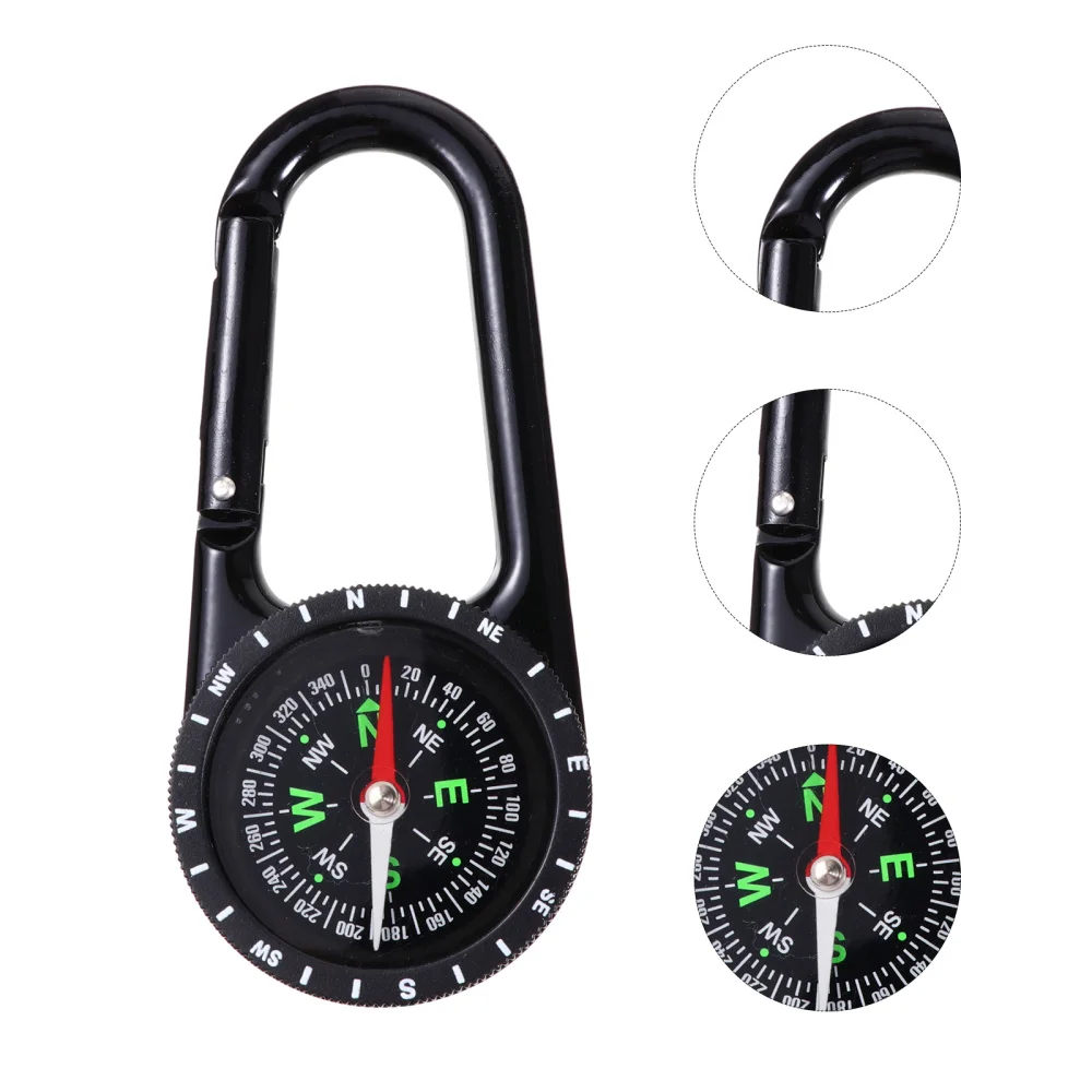 

1pc Carabiner Compass Portable Durable Creative Outdoor Carabiner Carabiner Clip Mini Compass