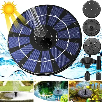 

7V Solar Fountain Watering kit Power Solar Pump Pool Pond Submersible Waterfall Floating Solar Panel Water Fountain For Garden