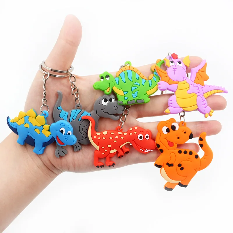 

10pcs/set Dinosaur Party Rubber Bracelet Keychain Decorations For Kids Favors Colorful Unicorn Party Supplies Birthday Party