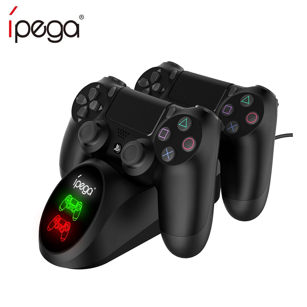 IPega 9180 PS4 контроллер быстрой зарядки док-станция двойной зарядное устройство Подставка с дисплеем для sony playstation 4/PS4 Slim/PS4 Pro