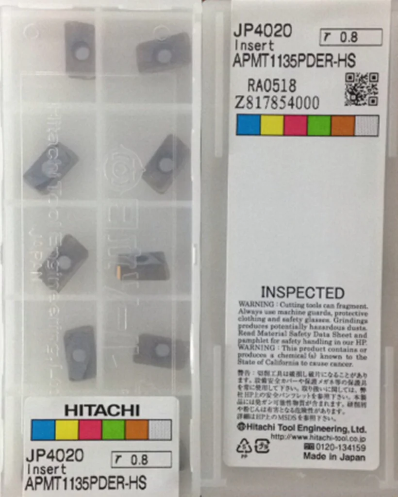 Карбидная вставка для HITACHI APMT1135 PDER-HS JP4020 100 шт./компл. 100% оригинал сделано в Японии |