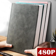 Carnet blanc très épais, 80g/m2, 240 feuilles de carnet de croquis en cuir, carnet de notes A4 pour Journal, Journal quotidien, travail au bureau, papeterie cadeau