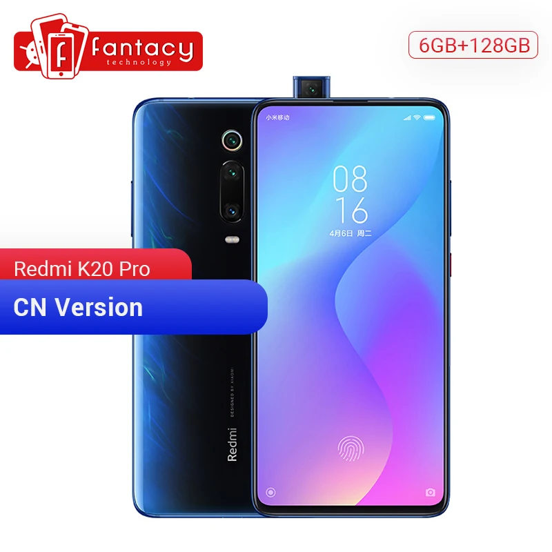 Prix Smartphone d origine Xiaomi Redmi K20 Pro 6GB 128GB Snapdragon 855 Octa Core 48MP Triple caméras 6.39 \