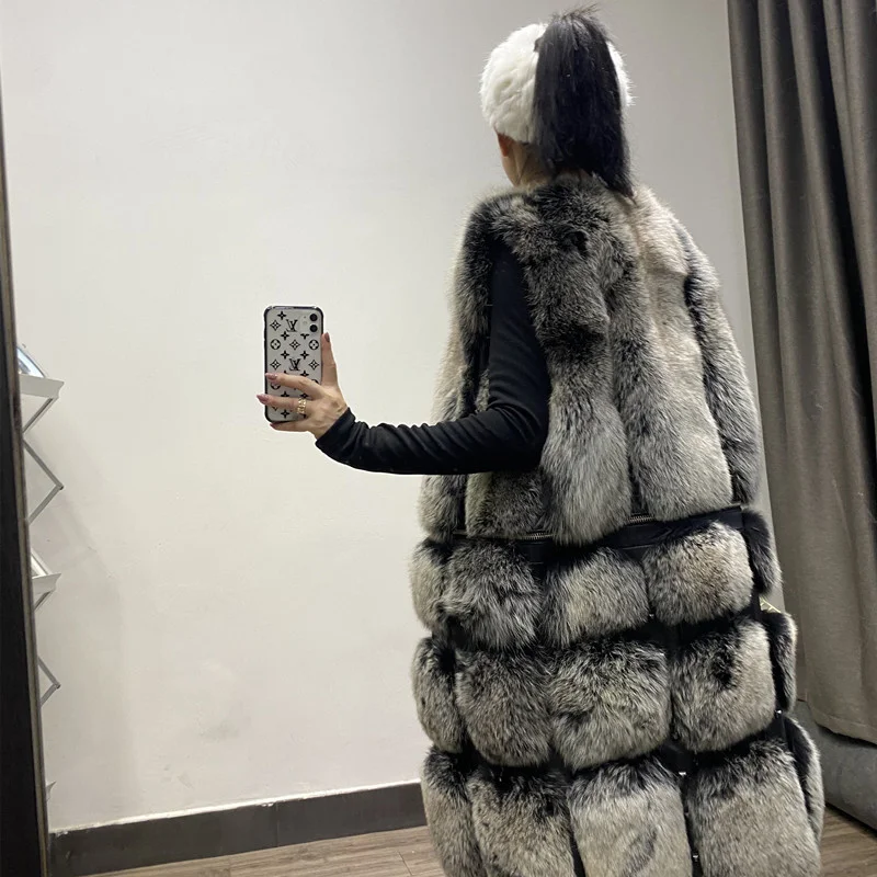 日本産 女性のための冬の毛皮のタンクトップ ロング 取り外し可能 厚い 厚手 秋冬 新しいコレクション21 Seal限定商品 Dilmil Manado Go Id