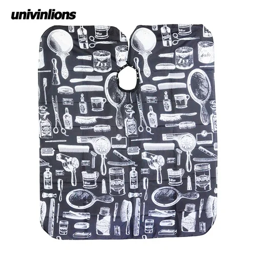 Многоцветный Univinlions 120*150 Парикмахерская Стрижка Парикмахерская домашняя ткань узор фартук накидка из полиэстера аксессуары для укладки волос салон парикмахерское платье - Цвет: Многоцветный