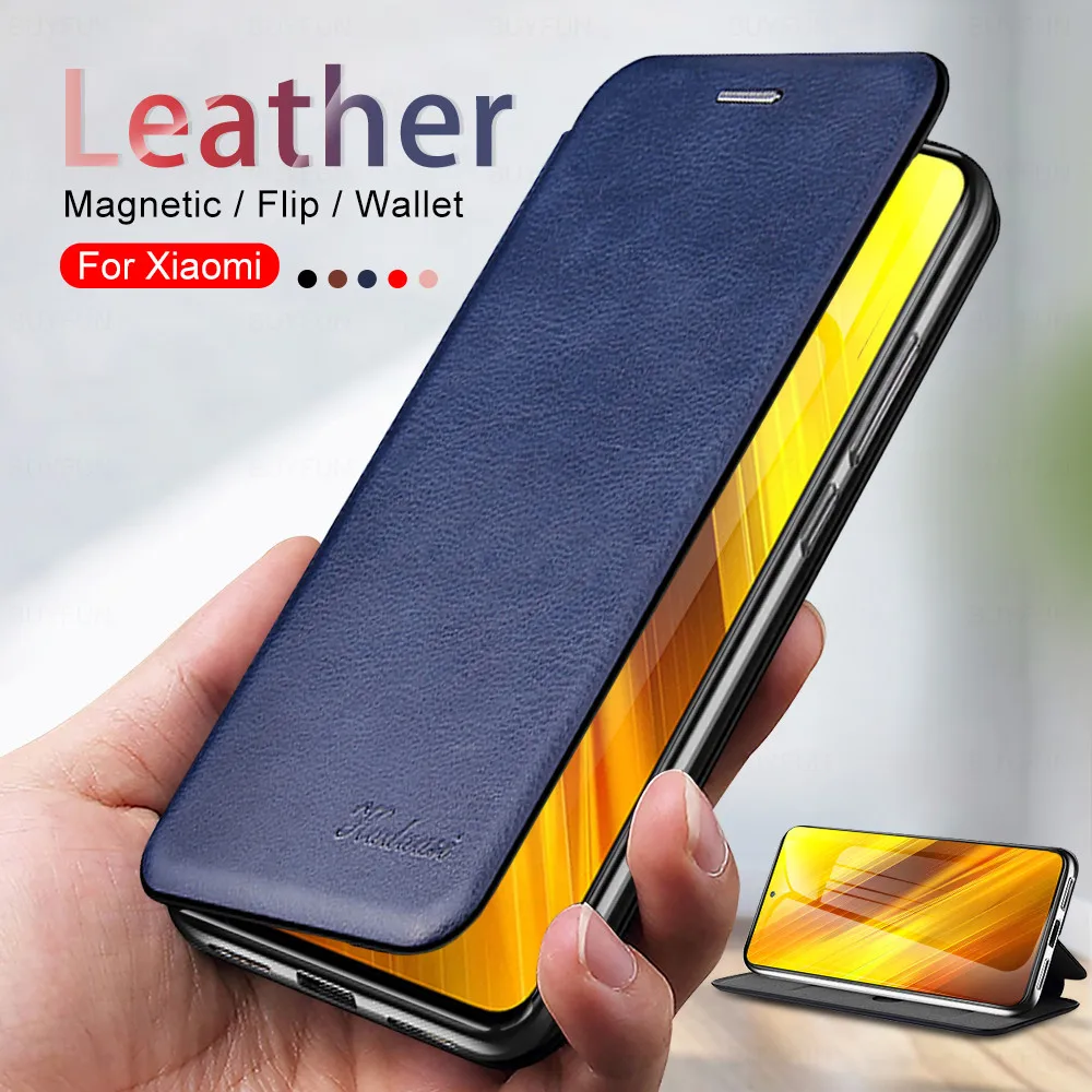Leather Wallet Case Phone Case For Xiaomi Poco X3 NFC Pocophone X3 Pro