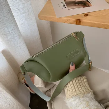 

Waist Belt Bag Black Fanny Pack for Women Leather Chest Pack Banana Bum Bag Letter Phone Pouch Women Waist Pack 2020 Summer New