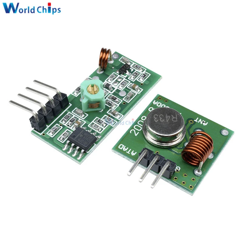 5x 433Mhz RF transmitter and receiver kit Module Arduino ARM WL MCU Raspberry AM