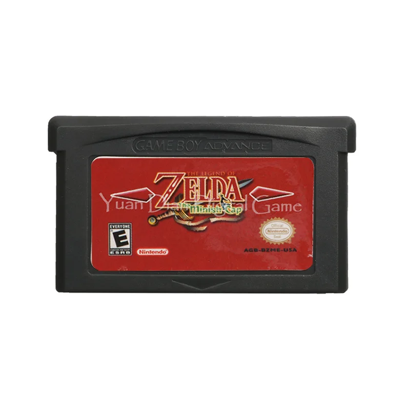 

For Nintendo GBA Video Game Cartridge Console Card The Legend Of Zeld The Minish Cap English Language US Version