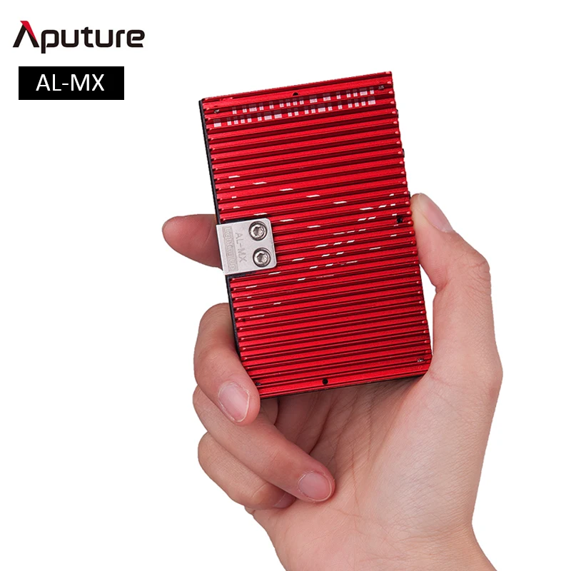 Aputure AL-MX фотографического светодиодный видео Лампа Регулируемый 2800K-6500K Алюминий