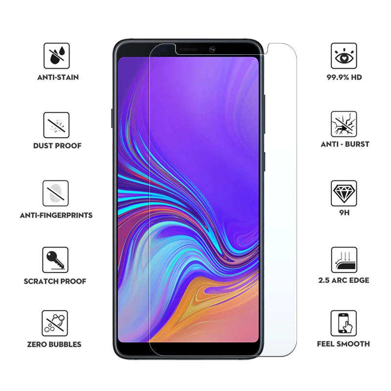 Защитное стекло для samsung A9 A 9 9A a92018 cam galaxy samsung a9 glaxay, защитная пленка из закаленного стекла