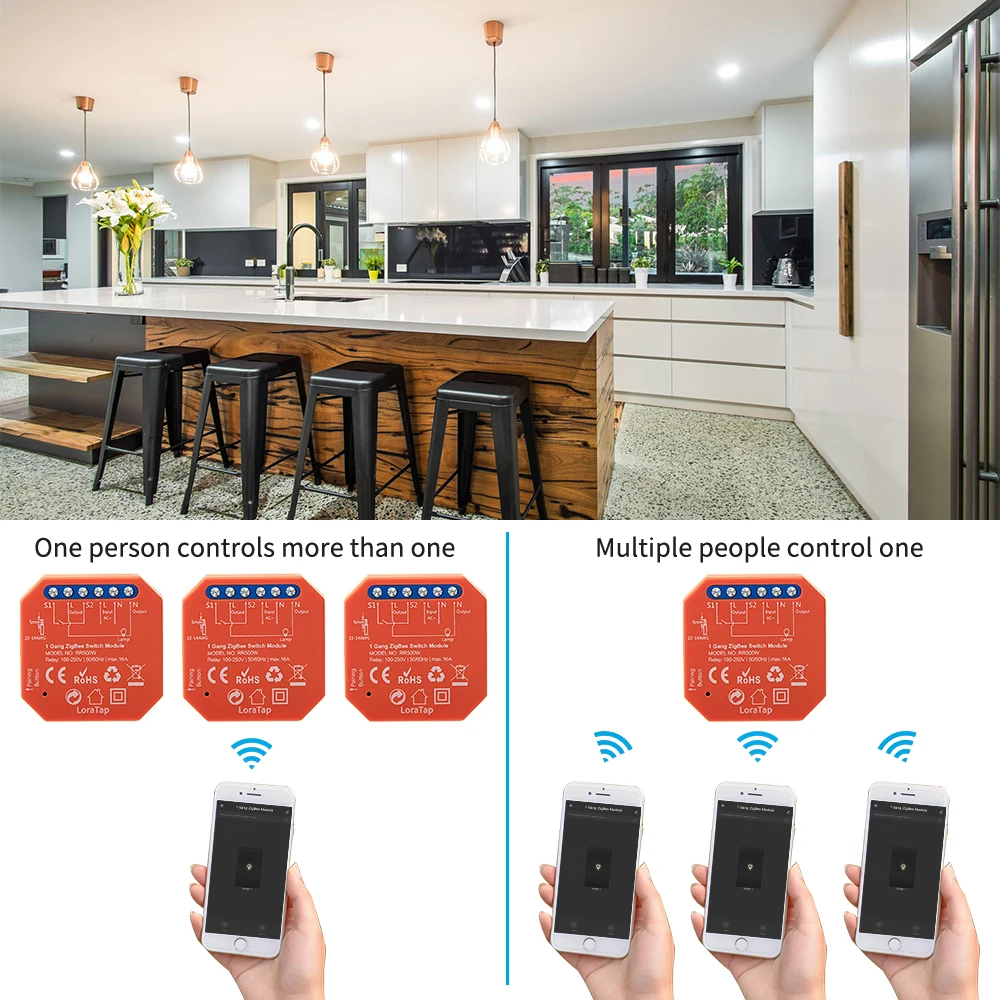 Tuya Smart Zigbee 3.0 Relais 16A Diy Module Voor Licht En Apparaat Op Off App Afstandsbediening Timer Ondersteuning Google thuis Alexa Mqtt