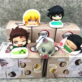 

Ghost out of twisted egg blind box wrapped sheets sleep furnishing articles doll tide play version of Q version 5 / set box of e