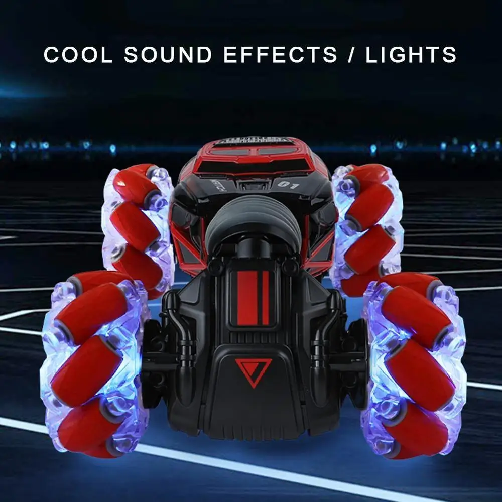 

Remote Control Off Road Stunt Car Gesture Sensing 4WD Double Sided Twisting Flip RC Drift Car Transformer Car Toys for Kid Gift