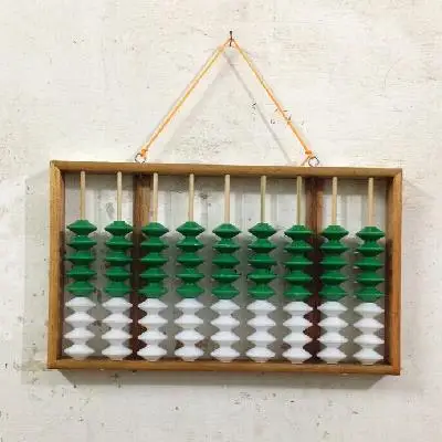 Chinese Abacus 9 Column Beads Wood Hanger Big Size NON-SLIP Soroban Tool In Mathematics Education for Teachers | Канцтовары для