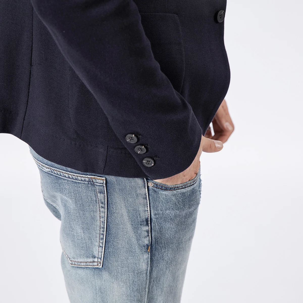 Мужской блейзер SIMWOOD, нарядно-повседневный пиджак,, приталенный жакет, 180352