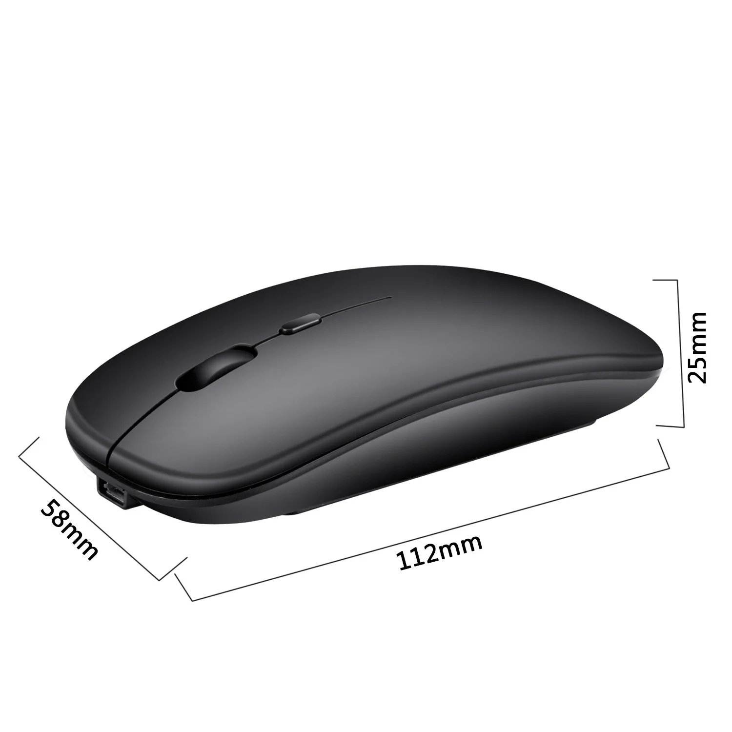2,4G Беспроводная перезаряжаемая ультра-тонкая Бесшумная мышь, бесшумная офисная мышь для ноутбука, оптоэлектронная мышь для домашнего использования в офисе