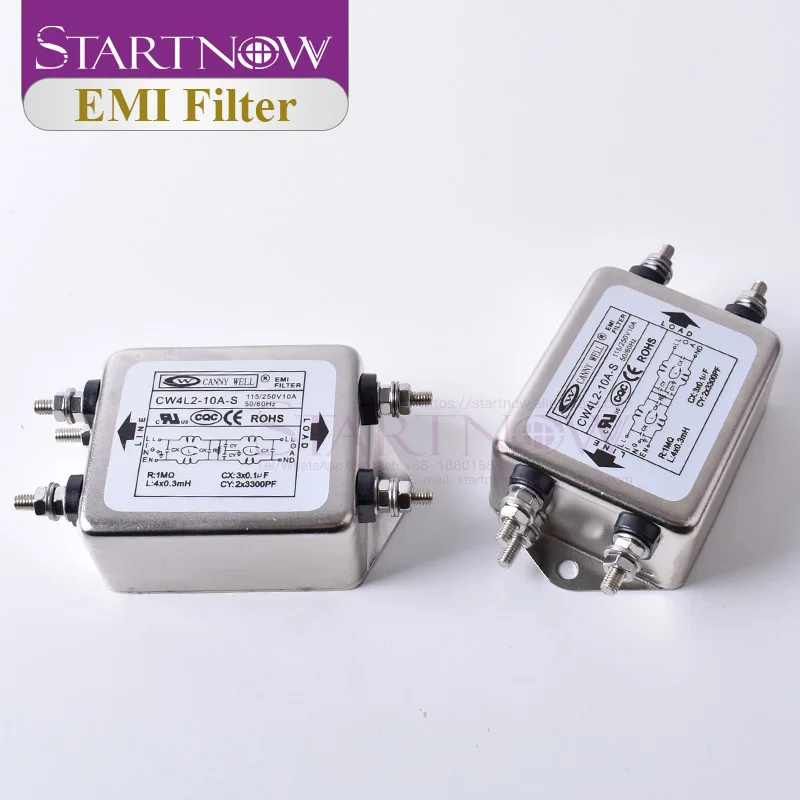Startnow Мощность EMI фильтр CW4L2-10A-S EMI фильтр однофазный 10A 115V 250V CW4L2 50/60 Гц