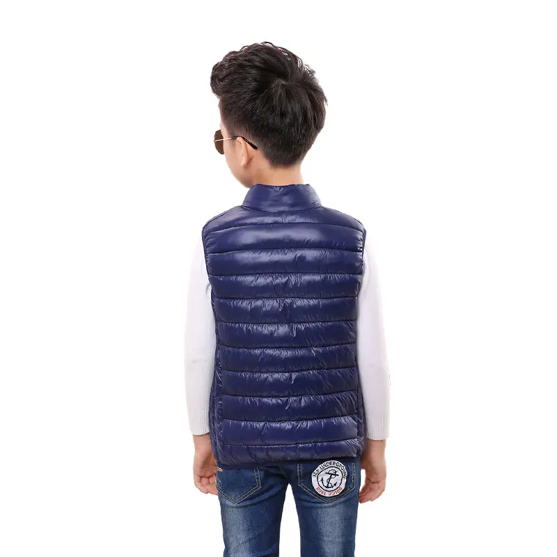 Gilet sans manches pour garçons et filles, manteau chaud en coton, automne