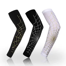 1 шт. spiderвеб-печать спортивные рукавицы паутина рукав для мужчин N женщин унисекс рукава Лето крутая крышка наручная МАНЖЕТА УФ рукава