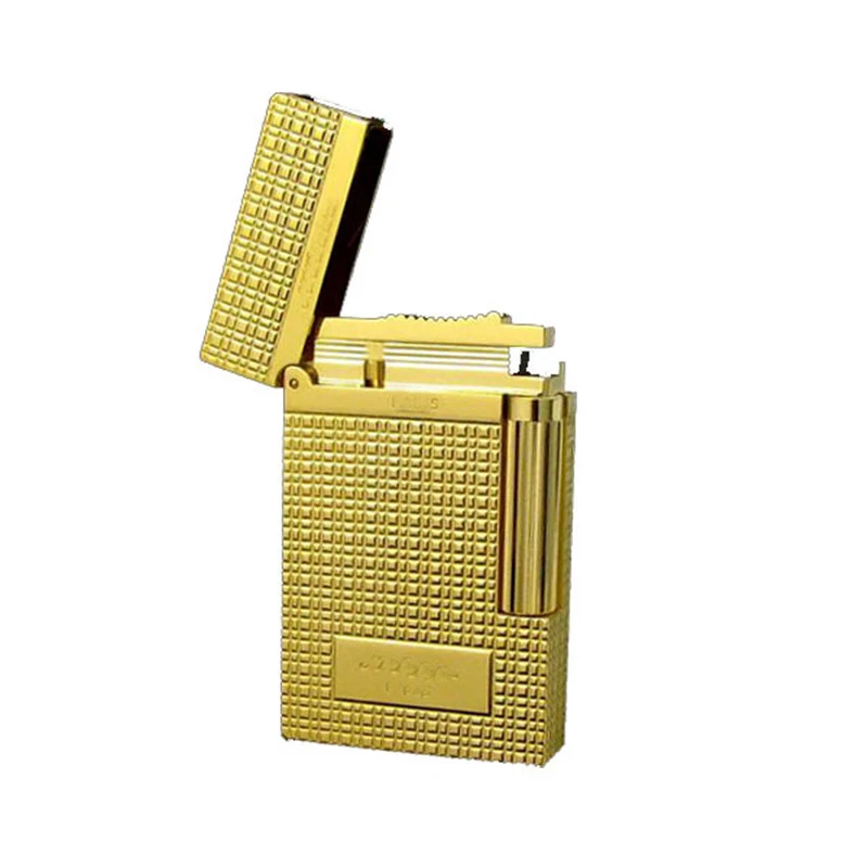 017 Gold nuevo encendedor de Gas laca натуральный para cigarrillos Ping encendedores con sonido accesorios de - Цвет: 017 Gold
