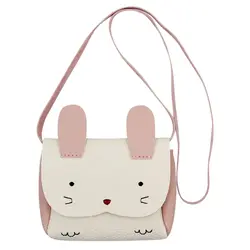 Маленький кошелек для девочек милый кролик сумка через плечо мини сумка (белый)