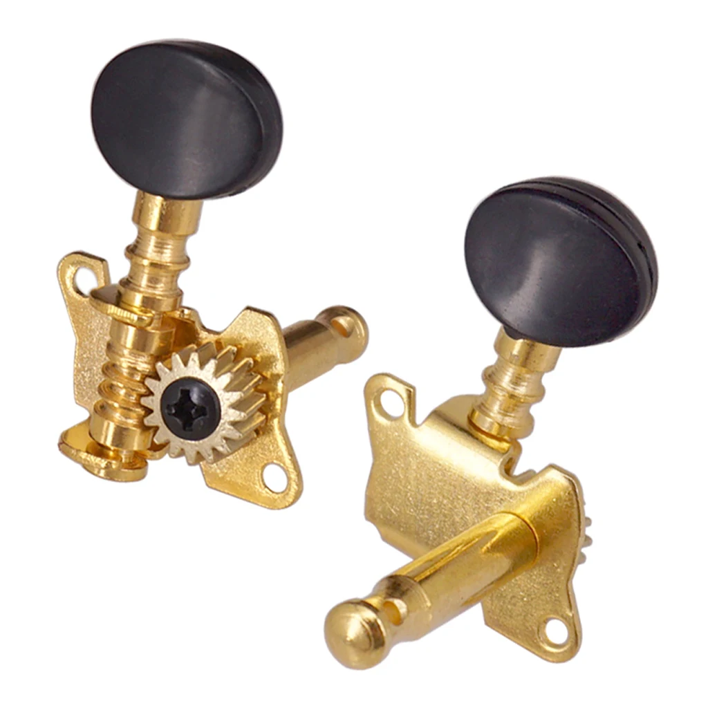 Acoustic Folk Guitar Parts Machine Heads 3R3L Oval Button Tuning Peg Tuners