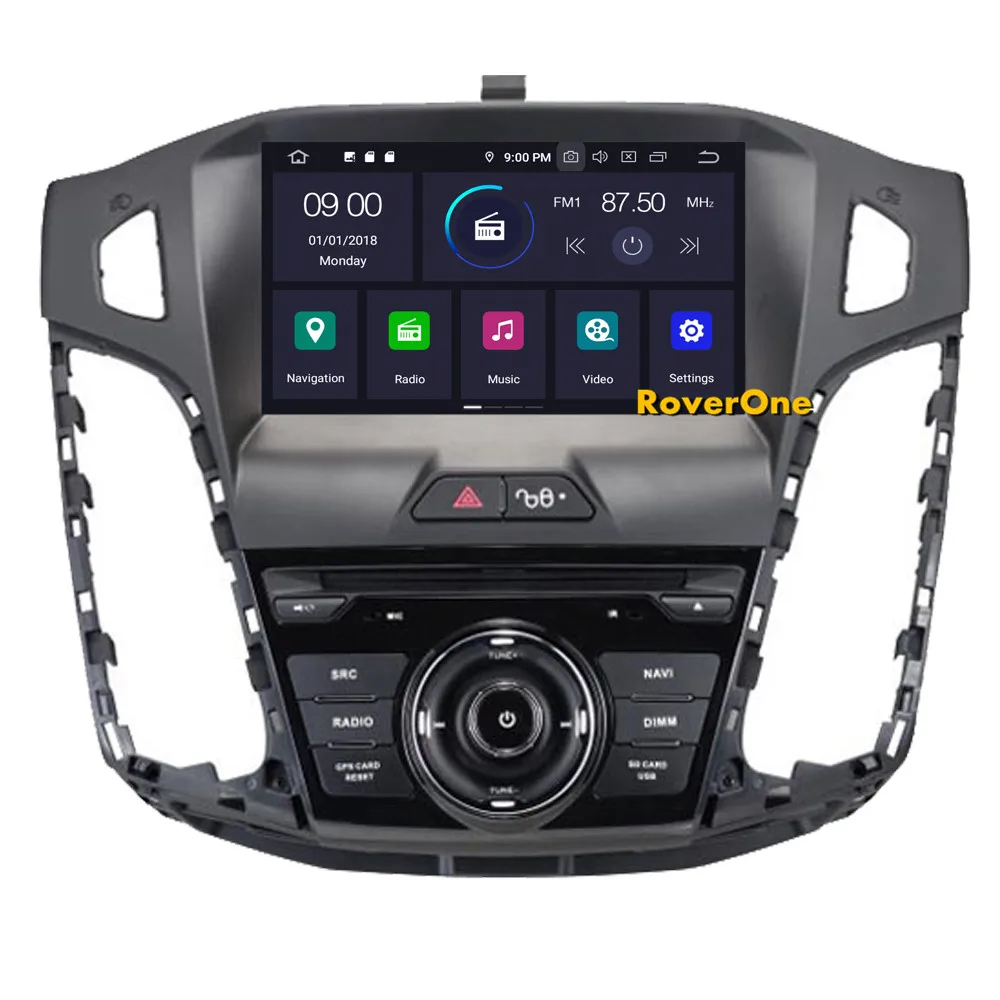 Best RoverOne Car Radio DVD GPS For Ford For Focus 3 2012 2013 2014 Android 9.0 Octa Core Touchscreen Multimedia Player Head Unit 6