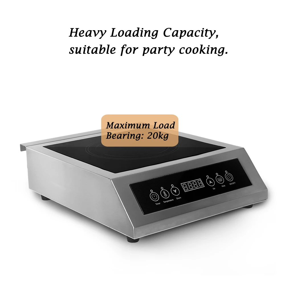 ITOP 3500W Induction Cooker High Power Glass-ceramic Touch Control Energy-Saving Cooking Commercial  Induction Cooker EU Plug