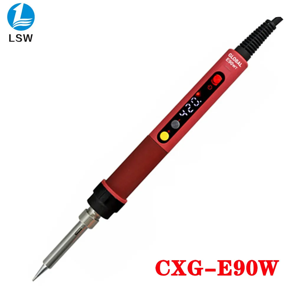 

CXG Electric Soldering Iron D60W D90W D110W 220V 110V Digital Thermostat LCD Display Sleep Function Plug-IN Core Welding Tool