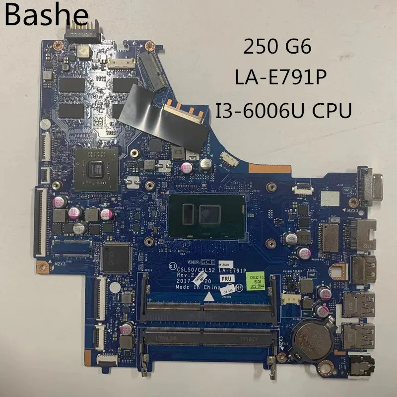 Для струйного принтера HP 250 G6 15-BS ноутбук материнская плата I3-6006U процессор
