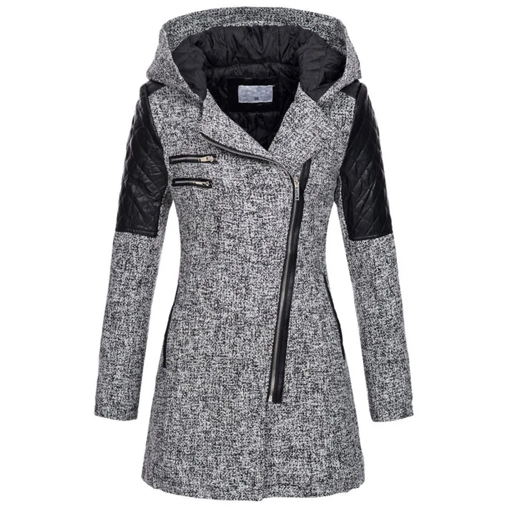 Женская куртка, женская теплая тонкая куртка, толстая парка, пальто, зимняя верхняя одежда, пальто на молнии с капюшоном, Женская куртка-пуховик, Женское пальто# A