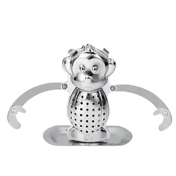 

Monkey Shape Tea Infuser Loose Leaf Strainer Herbal Filter Tray Spice